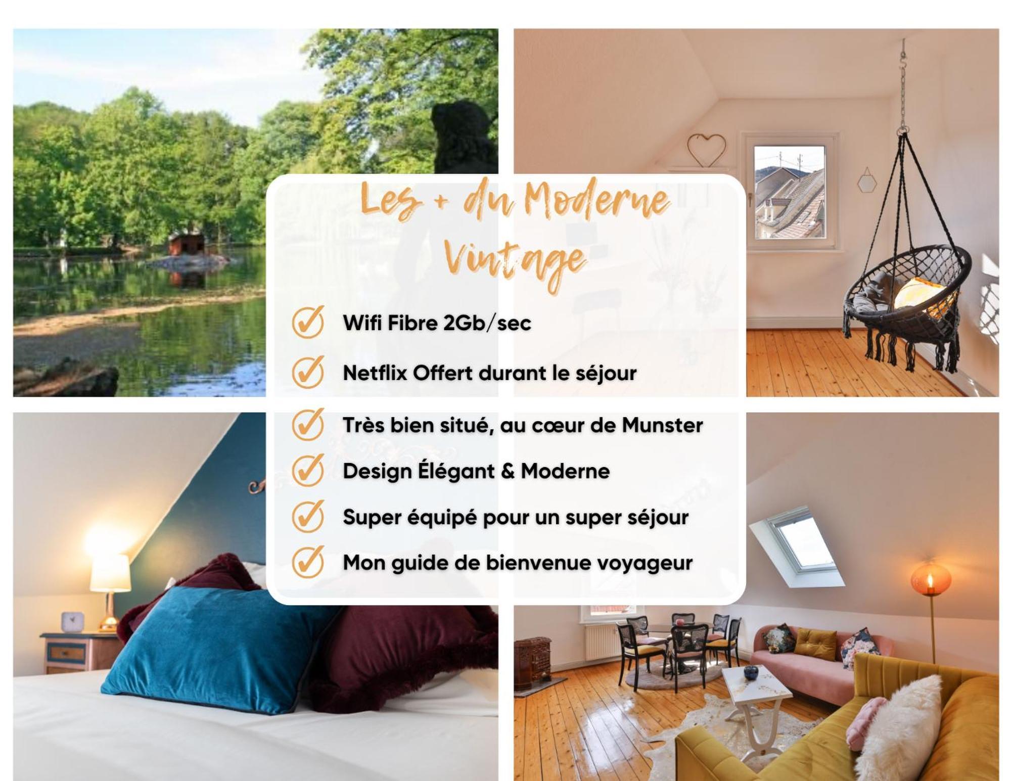Le Moderne Vintage Hyper Centre,3 Chambres, Neuf Au Calme, 3 Etoiles Мюнстер Екстериор снимка